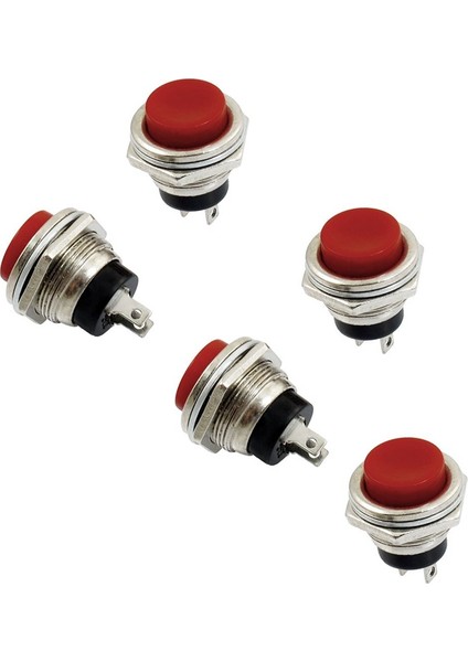 x Anlık Spst No Kırmızı Yuvarlak Başlıklı Basmalı Düğme Anahtarı Ac 125V 3A (Yurt Dışından) fırsatları