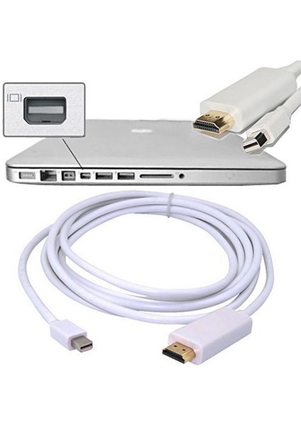 Mac Macbook Pro Için Mini Ekran Bağlantı Noktası - HDMI Tv Av Hdtv Adaptör Dijital Kablosu (Yurt Dışından) modelleri