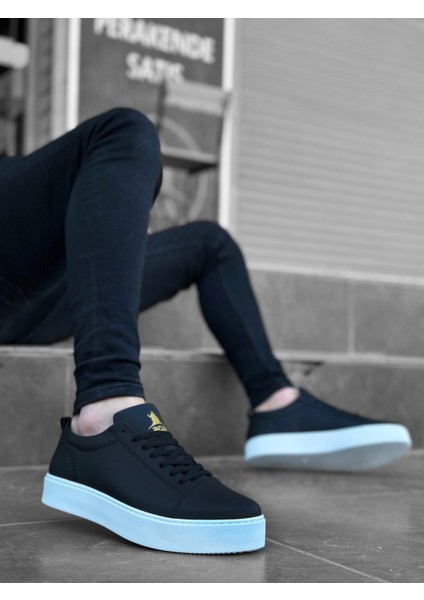 ET0104 Bağcıklı Siyah Cilt Spor Klasik Erkek Ayakkabı fırsatları