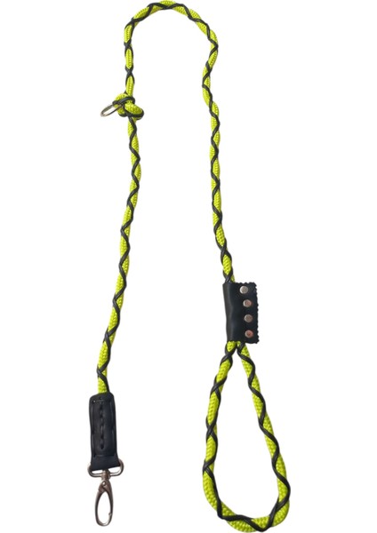 Köpek gezdirme kayışı boyun tasmalı halat suni deri yeşil siyah kalınlık:8mm gezdirme kayışı:120-160cm tasma: standart ayarlanabilir dog leash TB5-2 fiyatları