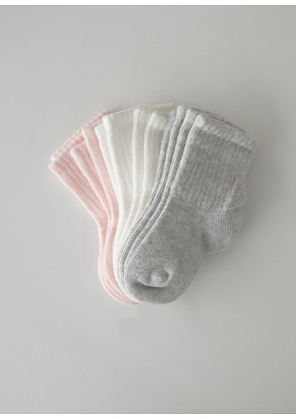 Organik Bebek 6'lı Çorap Pembe fiyatları