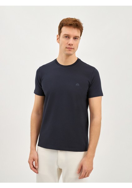 Erkek Modern Fıt Tişört-Lacivert fiyatları