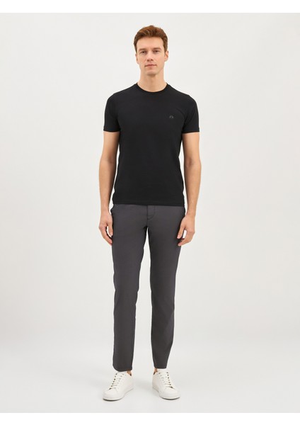 Erkek Modern Fıt Tişört-Siyah modelleri