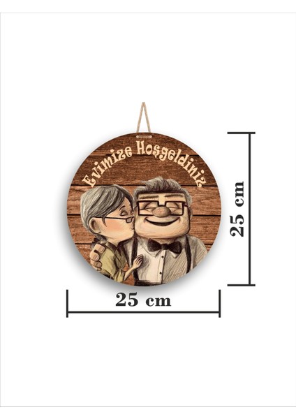 Modern Dekoratif Mutlu Sevimli Çift Ahşap Kapı Süsü indirimleri