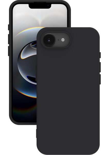 iPhone 16E Kılıf Kamera Korumalı Silikon Rubber Arka Kapak