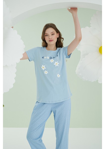 Nbb Mavi Good Day Pijama Takımı