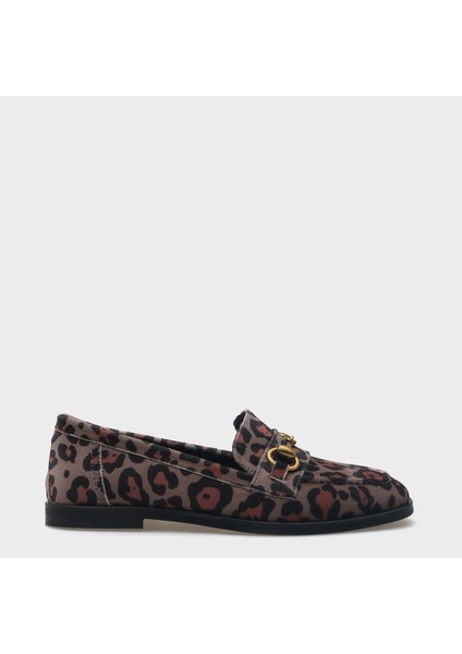 Metal Tokalı Kadın Loafer Ayakkabı