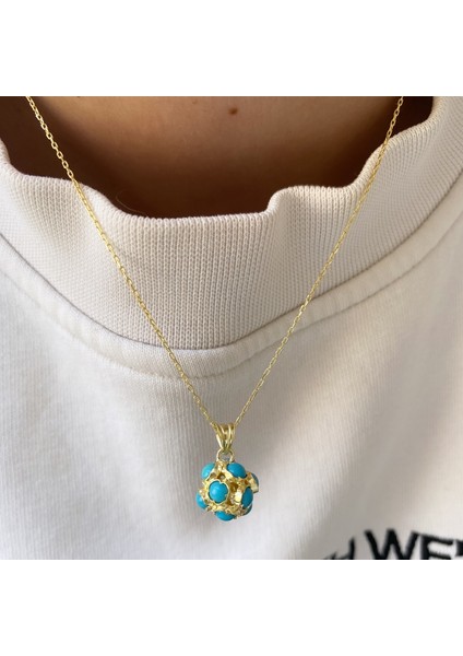 Gümüş Firuze Taşlı Kolye fiyatları