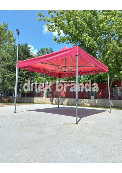 PREMİUM Serisi Altıgen Profil 3x3 Katlanır Çardak (Bordo) fiyatları