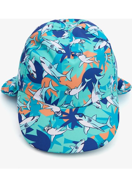 Erkek Çocuk Shark Çok Renkli Şapka
