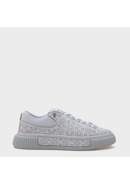 Haily Lazerli Deri Kadın Sneaker