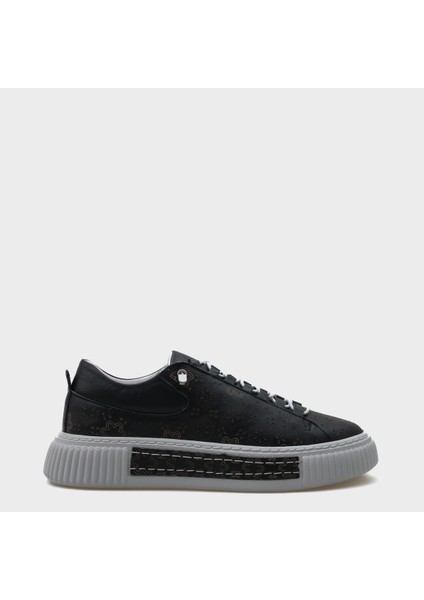 Haily Lazerli Deri Kadın Sneaker