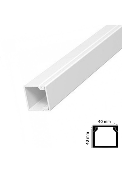 Kablo Kanalı 40X40 mm 2 Metre