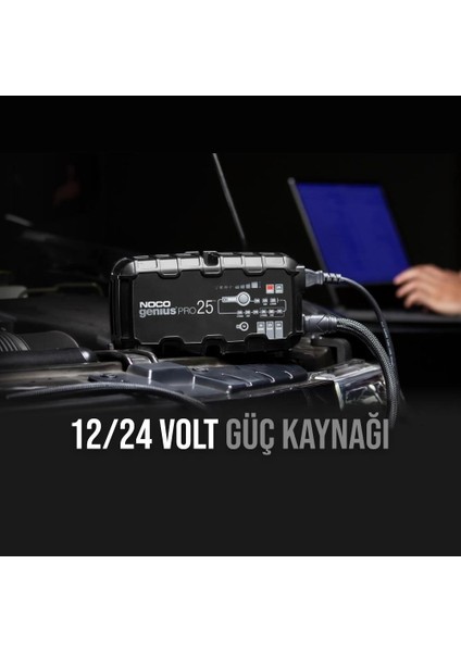 GENIUSPRO25 6V/12V/24V 1000A Akıllı Akü Şarj ve Akü Bakım/desülfatör/power Supply