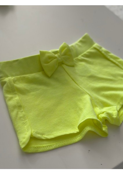 98451 Neon Sarı Şort