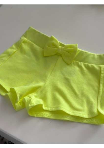 98451 Neon Sarı Şort