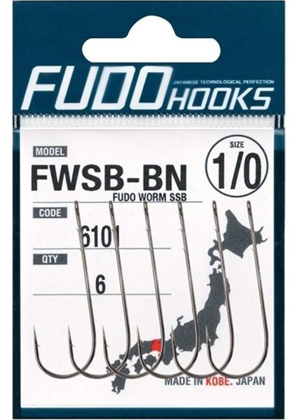 Fwsb-Bn Worm Ssb Code:6101 Uzun Gövde Black Nikel Iğne - No-2-0