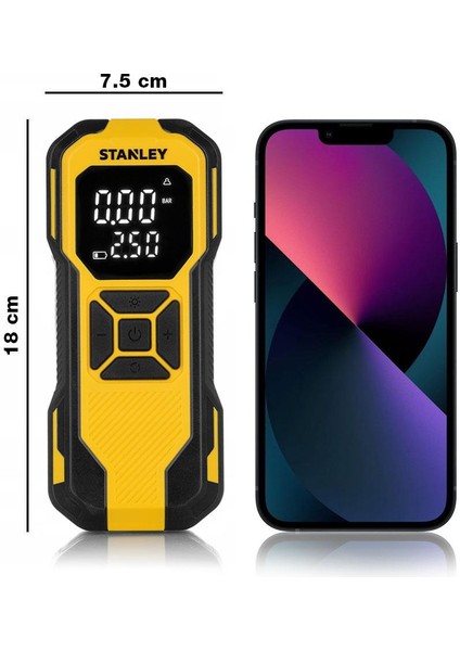 SXIF0101 12V / Şarjlı Li-Ion 150 Psı Dijital Göstergeli Akıllı Lastik Şişirme Pompası+Powerbank+Sos+Led Lamba