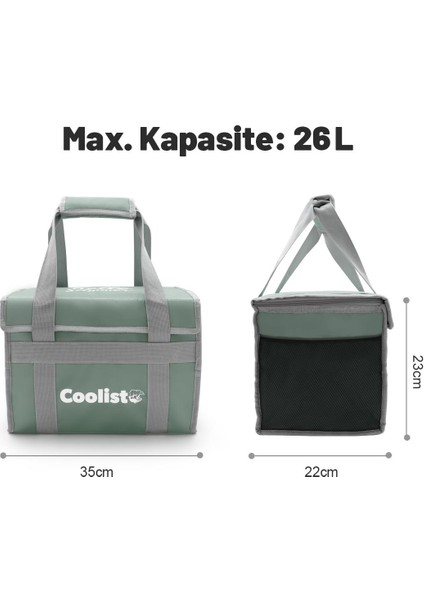 CL26LG 26 Litre Katlanabilir Termos Bez Çanta / Buzluk