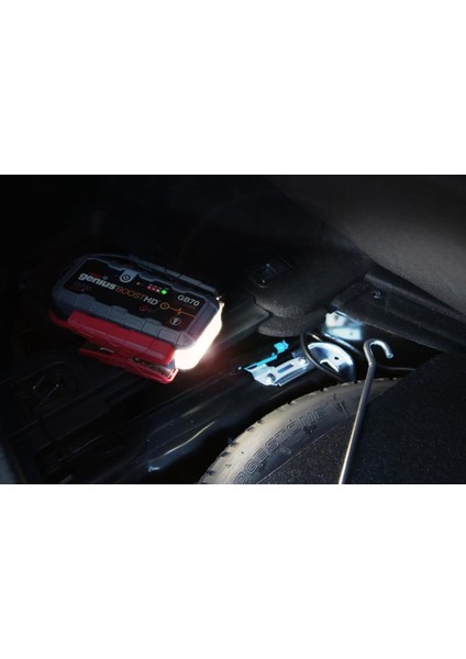 Genius GB70 12V 2000AMP Ultrasafe Lityum Akü Takviye + Powerbank + LED Lamba