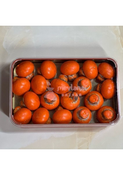 Turuncu Mini Mantar Çikolata Draje 500 gr