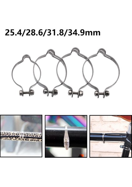 34,9 mm Tarzı Lver Paslanmaz Çelik Fren Hattı Kelepçesi Organize Bisiklet Boru Tokası Tel Sabit Halka Kablo Klipsi Bisiklet Parçaları Aksesuarı (Yurt Dışından)