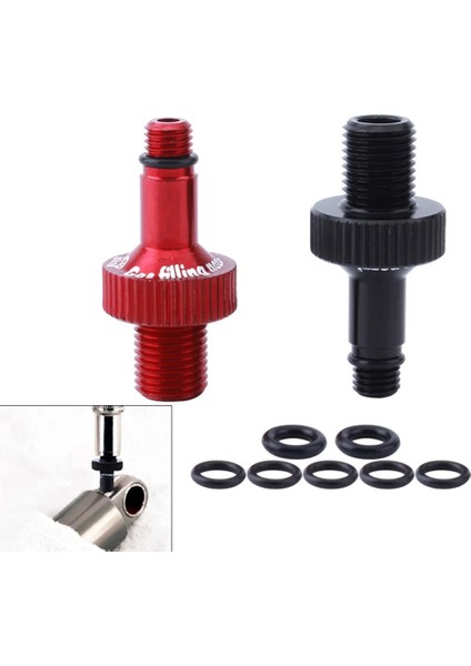 Siyah Stil Yüksek Li Bisiklet Hava Şok Pompası Adaptörü Amortisör Vanası Adaptörü Rockshox Monarch, Dt Swıss Xmm, Marzocchi (Yurt Dışından)
