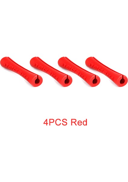 Kırmızı-4pcs Tarzı 4 Adet Bisiklet Dış Fren Dişli Kablo Sarma Koruyucu Kapak Bisiklet Fren Vites Hattı Kol Bisiklet Çerçeve Koruyucu Kılıf Aksesuarı (Yurt Dışından)