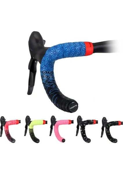 No.5 Tarzı Ultralight Bisiklet Bantları Pu Eva Dayanıklı Bisiklet Silikon Şok Nefes Yol Gidon Bandı Bisiklet Aksesuarları Ter Emici (Yurt Dışından) fırsatları