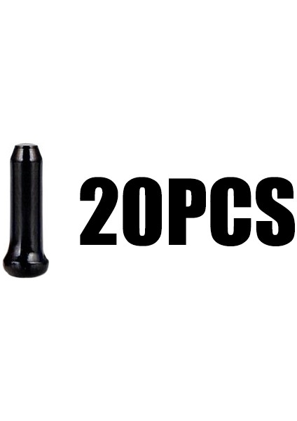 Siyah Stil Trlreq Bisiklet Kablo Uç Kapağı Kıvrım Ipuçları Alüminyum Alaşımlı Bisiklet Attırıcı Vites Fren Iç Kablo Hat Teli (Yurt Dışından)