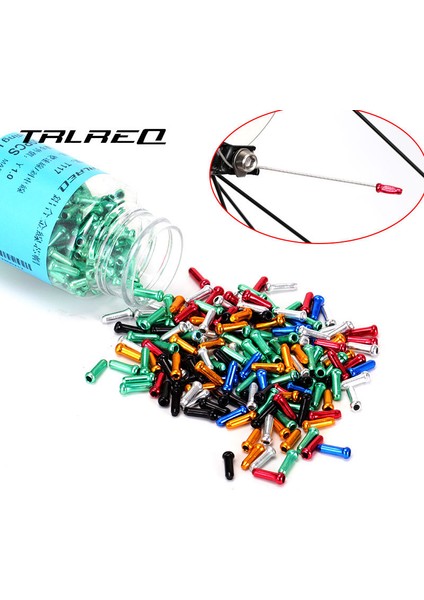 Siyah Stil Trlreq Bisiklet Kablo Uç Kapağı Kıvrım Ipuçları Alüminyum Alaşımlı Bisiklet Attırıcı Vites Fren Iç Kablo Hat Teli (Yurt Dışından) fırsatları