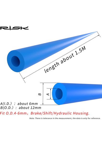 Rısk Bisiklet Iskeleti Iç Muhafaza Amortisör 6mm Köpük Kollu Bisiklet Kablo Sönümleyici Mtb Yol Bisikleti Shiftbrakehydraulic Tüp (Yurt Dışından) fırsatları