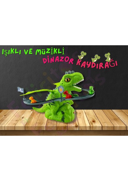 Işıklı Müzikli Dinazor Kaydırağı