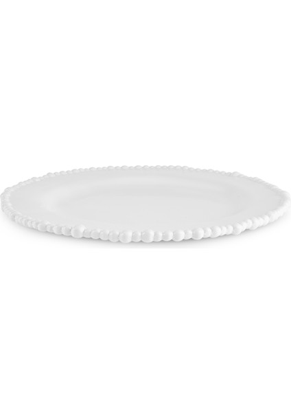 Perla Melamin Servis Tabağı 28 cm Beyaz