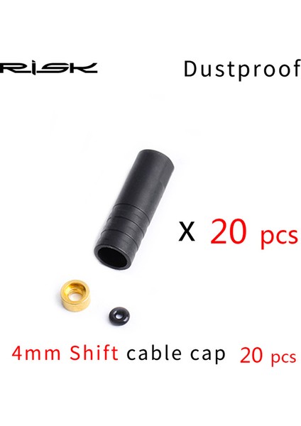 Toz GEÇIRMEZ-SHIFT-20PC Tarzı Lot Rısk Bisiklet Fren Vites Attırıcı Kablo Uç Kapakları Toz Geçirmez Kıvrımlar Bisiklet Tel Konut Ferülleri Conta Halkası ile (Yurt Dışından)