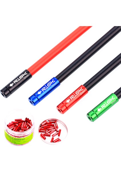 Siyah-4mm-10 Adet Tarzı Bisiklet Kablo Ucu Caftfren Kablosu Gömlek Kılıf Mtb Yol Bisikleti Parçaları Hat Borusuna Uyar Su Geçirmez Toz Kapakları (Yurt Dışından)