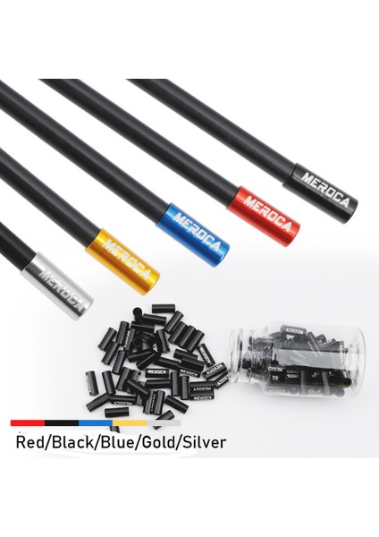 Mavi-5mm Tarzı Alüminyum Alaşımlı Attırıcı Vites Fren Kablosu Uç Kapağı Konut Ferüller Kıvrımlar Tel Ucu Toz Kapağı Bisiklet Parçaları (Yurt Dışından)