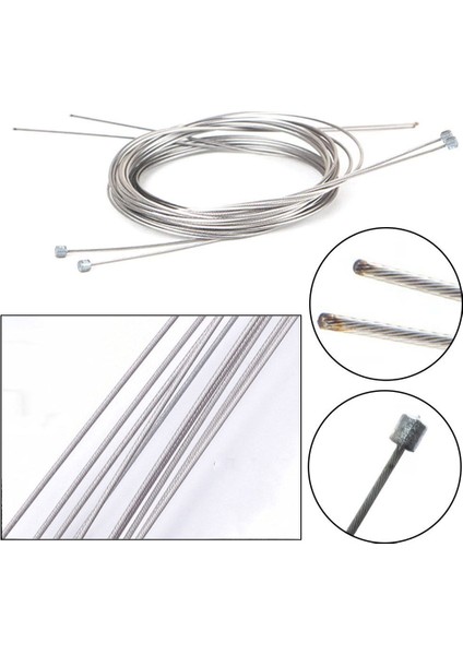 No.9 Stili Gümüş Paslanmaz Çelik Kaplama Çinko Sabit Vites Attırıcı Hız Değiştiricifren Hattı Kablo Çekirdek Iç Tel Mtb Yol Bisikleti Parçası (Yurt Dışından) fırsatları