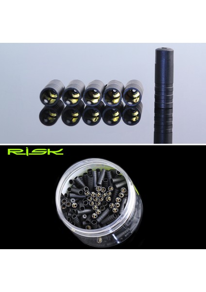 Toz GEÇIRMEZ-FREN-10PC Tarzı Rısk Bisiklet Fren Kablosu Uç Kapağı Conta Halkası Parçaları Toz Geçirmez Dış Kablo Boru Ucu Ucu Kapağı Mtb Yol Bisikleti Vites Fren (Yurt Dışından)