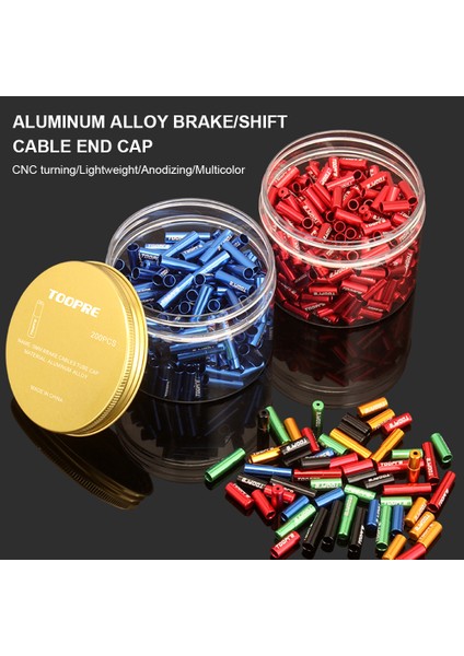 4mm-Shift-Kırmızı Tarzı Toopre Lot Bisiklet Kablo Kapağı Alüminyum Alaşımlı Tb Dağ Yol Bisikleti Vites Fren Kablosu Uçları Hat Kapağı Tel Boru Fişleri (Yurt Dışından)