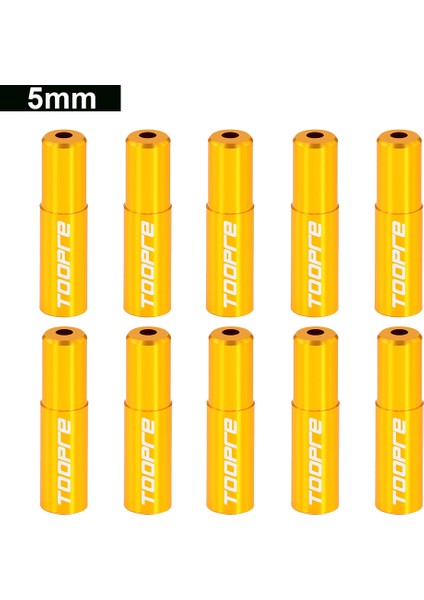 5mm-Fren-Altın Tarzı Toopre Lot Bisiklet Kablo Kapağı Alüminyum Alaşımlı Tb Dağ Yol Bisikleti Vites Fren Kablosu Uçları Hat Kapağı Tel Boru Fişleri (Yurt Dışından)
