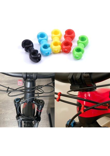 Yeşil Stil Bisiklet Mtb Fren Kablosu S Tarzı Klipler Fren Attırıcı Vites Kablosu Hattı Toka Hortum Kılavuzu Bisiklet Çapraz Çizgi Klip (Yurt Dışından)