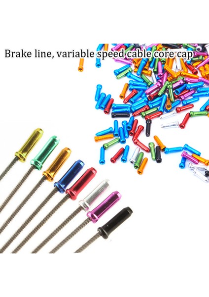 R Tarzı Lot Alüminyum Alaşımlı Bisiklet Kablo Uç Kapakları Mtb Yol Bisikleti Fren Kablo Kapağı Tel Uç Kapağı Fren Vites Attırıcı Kablo Için Uygun (Yurt Dışından) fiyatları