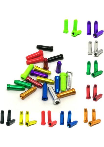 R Tarzı Lot Alüminyum Alaşımlı Bisiklet Kablo Uç Kapakları Mtb Yol Bisikleti Fren Kablo Kapağı Tel Uç Kapağı Fren Vites Attırıcı Kablo Için Uygun (Yurt Dışından) indirimleri