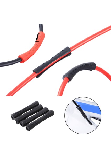 Beyaz Stil 5x Bisiklet Kablosu Koruyucu Kılıf Boru Boru Shifter Hortum Hatları Koruyucu Kapak Sarma 4mm Attırıcı Kablo, 5mm Fren Linetubing (Yurt Dışından) fırsatları