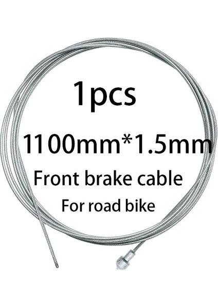 1 ADET-1100MM-ÖN Stil Mountainroad Bisiklet Vites Kablosu Mtb Bisiklet Fren Kablosu Kolu Tel Bisiklet Sabit Vites Kolu Hız Hattı Fren Iç Kablo (Yurt Dışından)