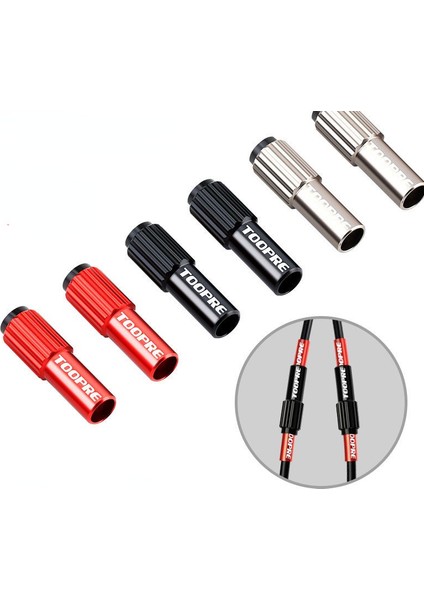 Titanyum Tarzı Ack 4mm Dağ Yol Bisikleti Bisiklet Inline Kablo Ayarlayıcı Adaptörü Ayar Vidalı Cıvata Attırıcı Vites Fren Kablosu (Yurt Dışından)