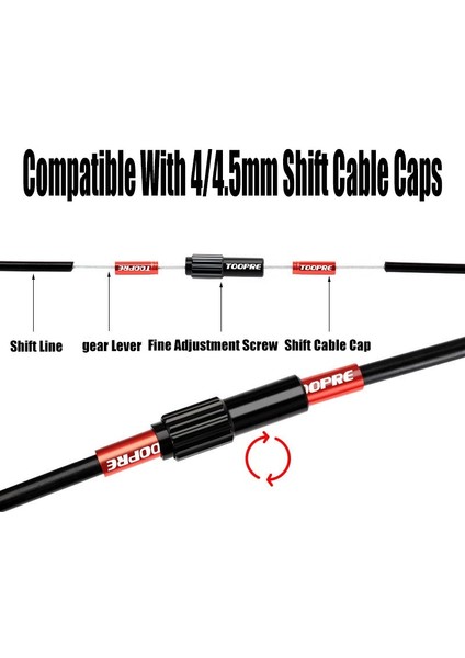 Titanyum Tarzı Ack 4mm Dağ Yol Bisikleti Bisiklet Inline Kablo Ayarlayıcı Adaptörü Ayar Vidalı Cıvata Attırıcı Vites Fren Kablosu (Yurt Dışından)