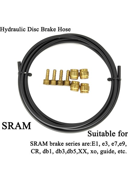 Sram Stili BH59 BH90 Sram Magura Bisiklet Fren Hortumu Mtb Hidrolik Disk Fren Borusu 2.5 M Konnektör Ekleme Zeytin Seti mt (Yurt Dışından)