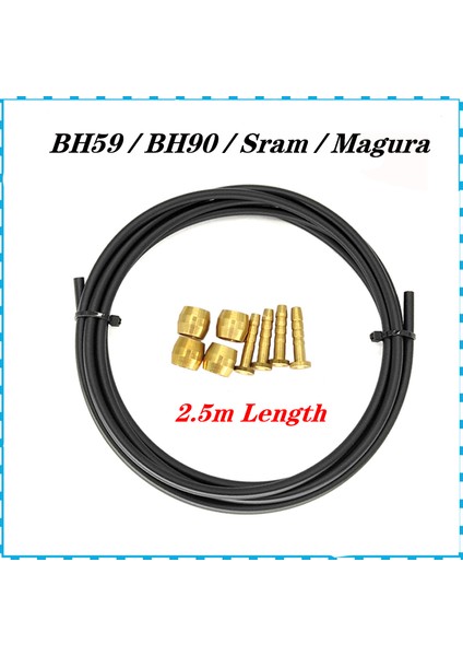 Sram Stili BH59 BH90 Sram Magura Bisiklet Fren Hortumu Mtb Hidrolik Disk Fren Borusu 2.5 M Konnektör Ekleme Zeytin Seti mt (Yurt Dışından)
